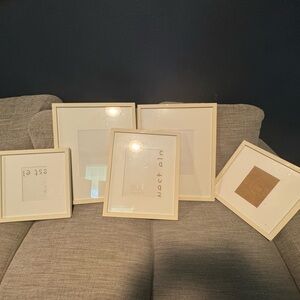 West Elm Cream Accents Picture Frames